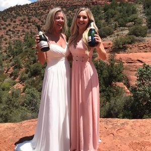 lulus blush long dress